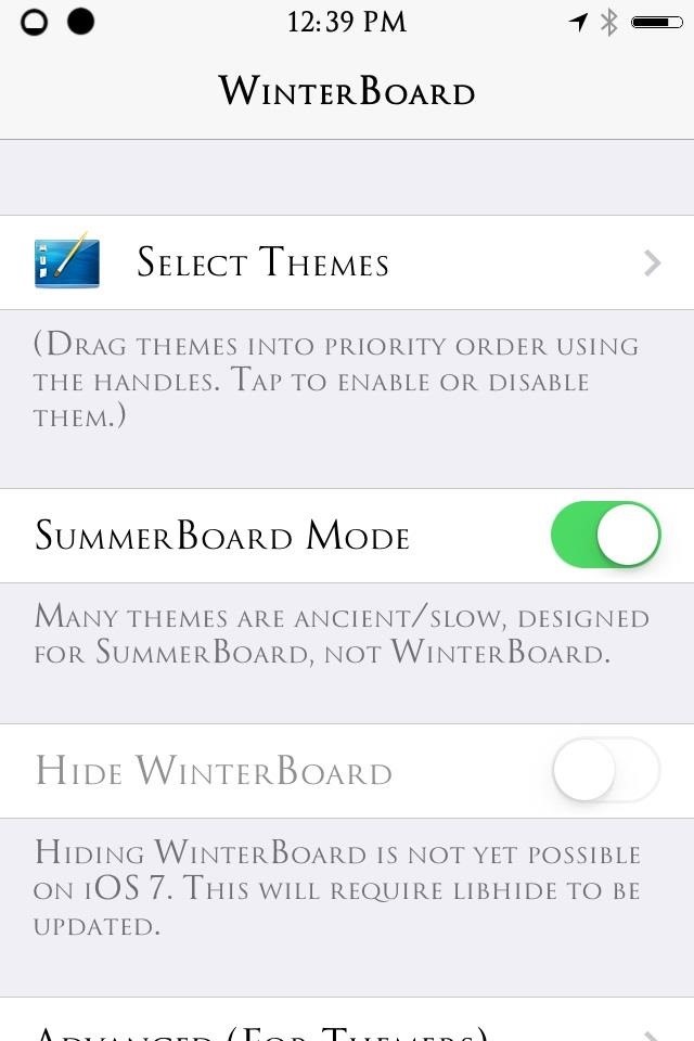 How to Set Up WinterBoard on Your Jailbroken iPhone for Unlimited iOS 7 Theming