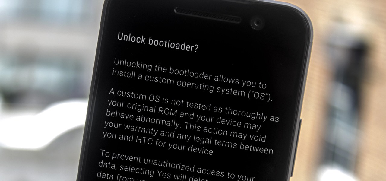 Unlock Your HTC 10's Bootloader