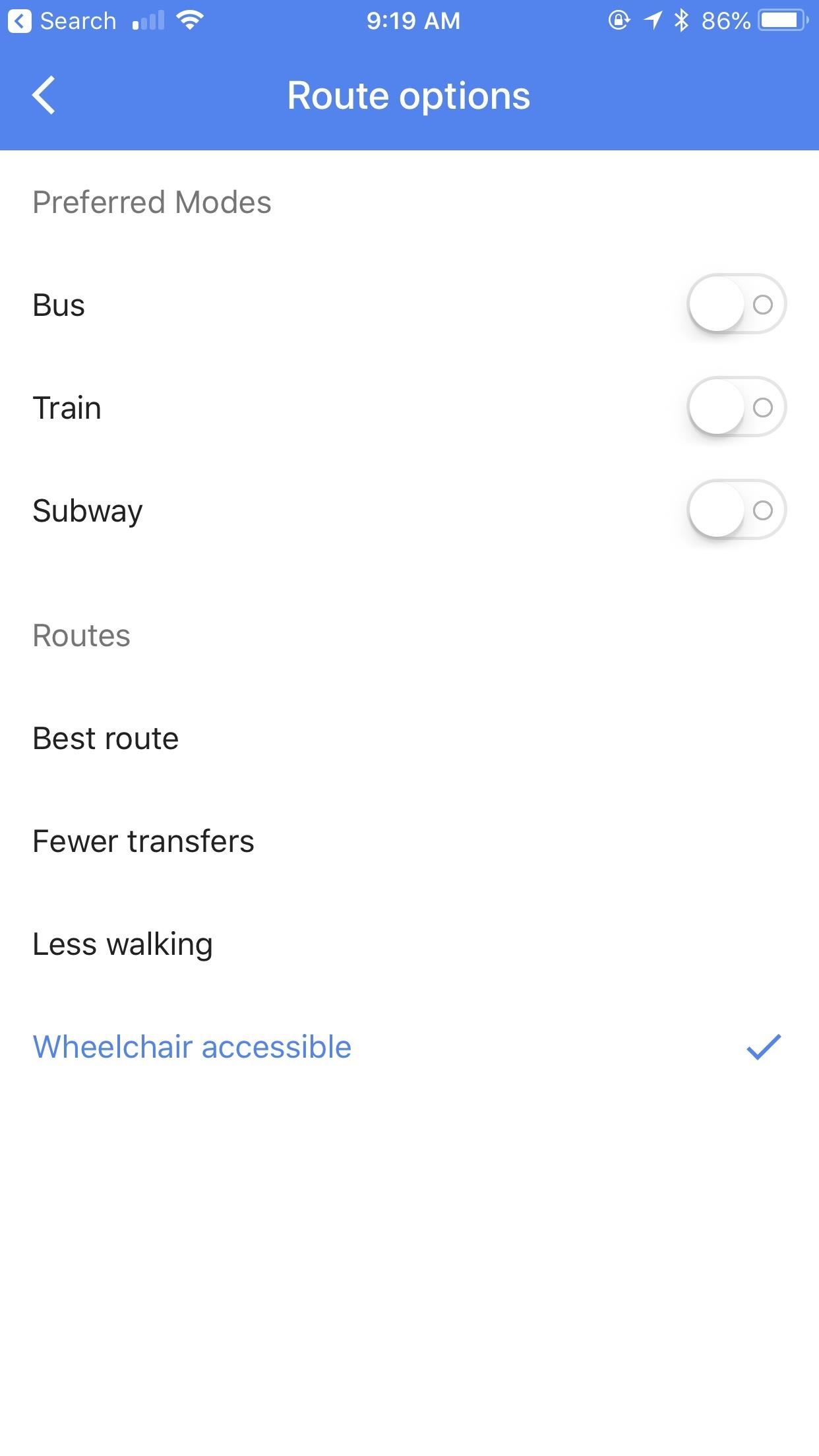 Google Maps 101: Find a Wheelchair Accessible Route