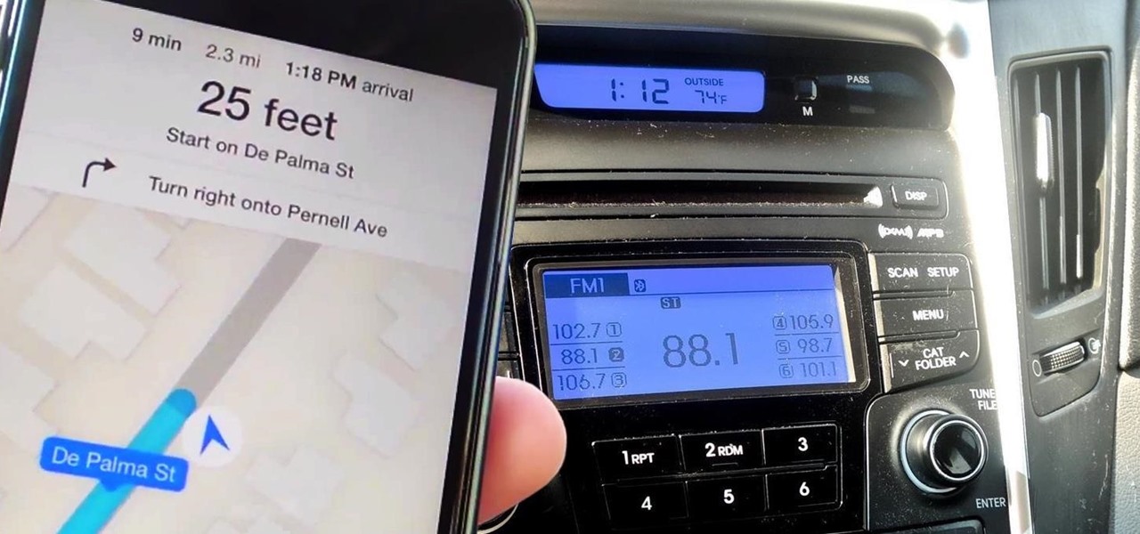 Make iPhone Navigation Prompts Play Over Your Car Speakers When Listening to the Radio