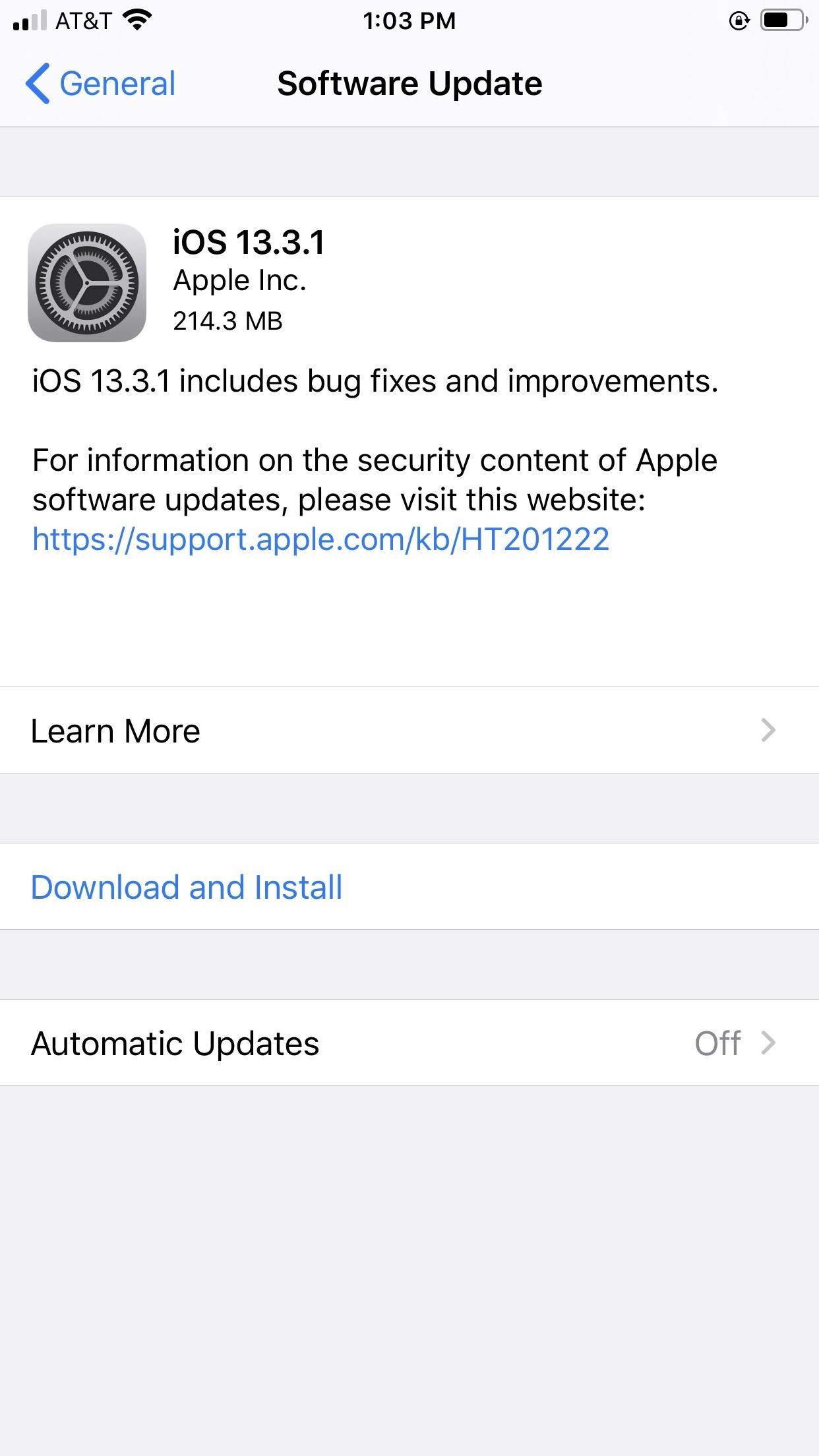 Apple Releases iOS 13.3.1 for iPhone, Fixes Security Bug in Mail App