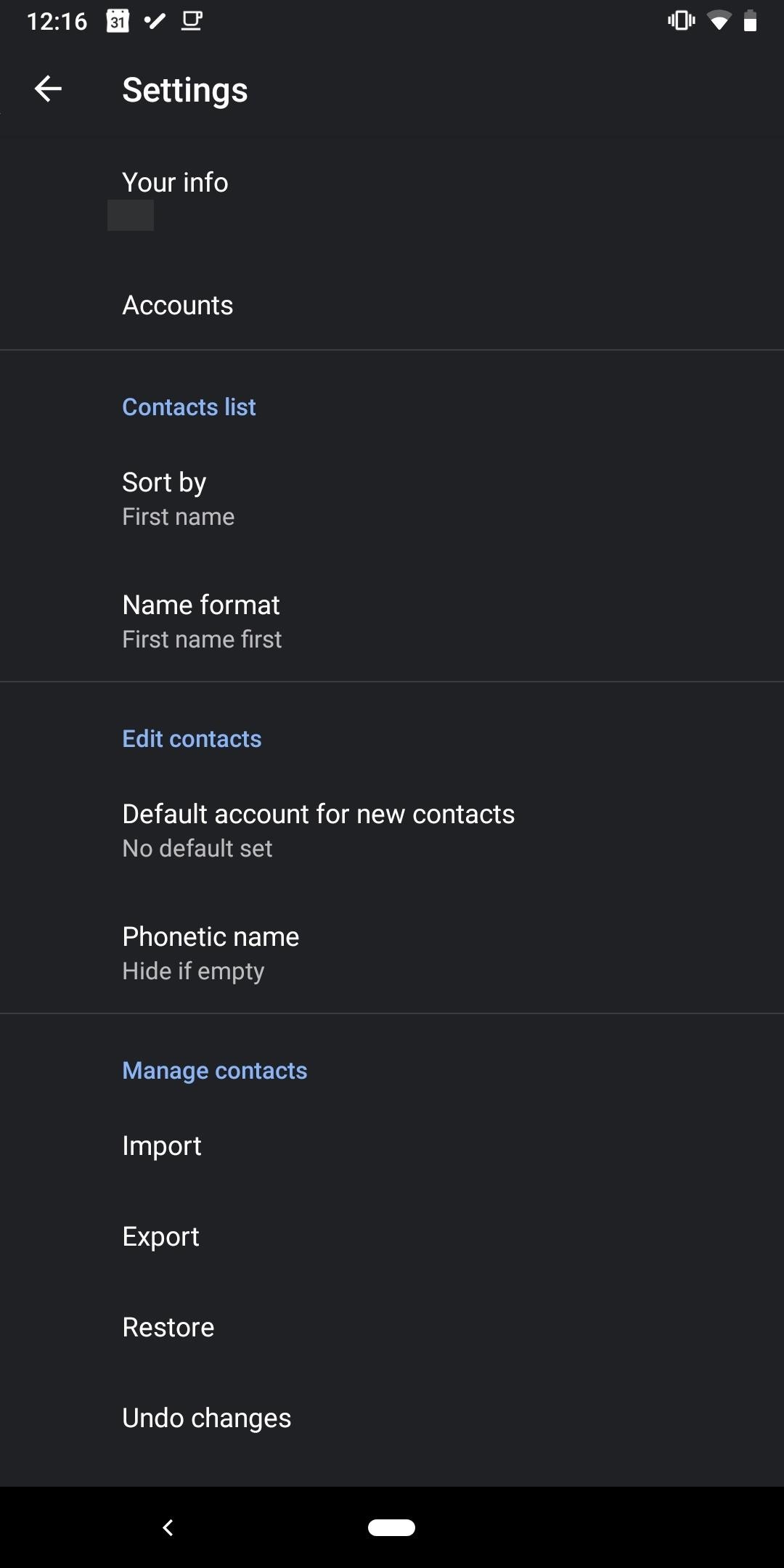 How to Enable Dark Mode in Google's Contacts App for Android