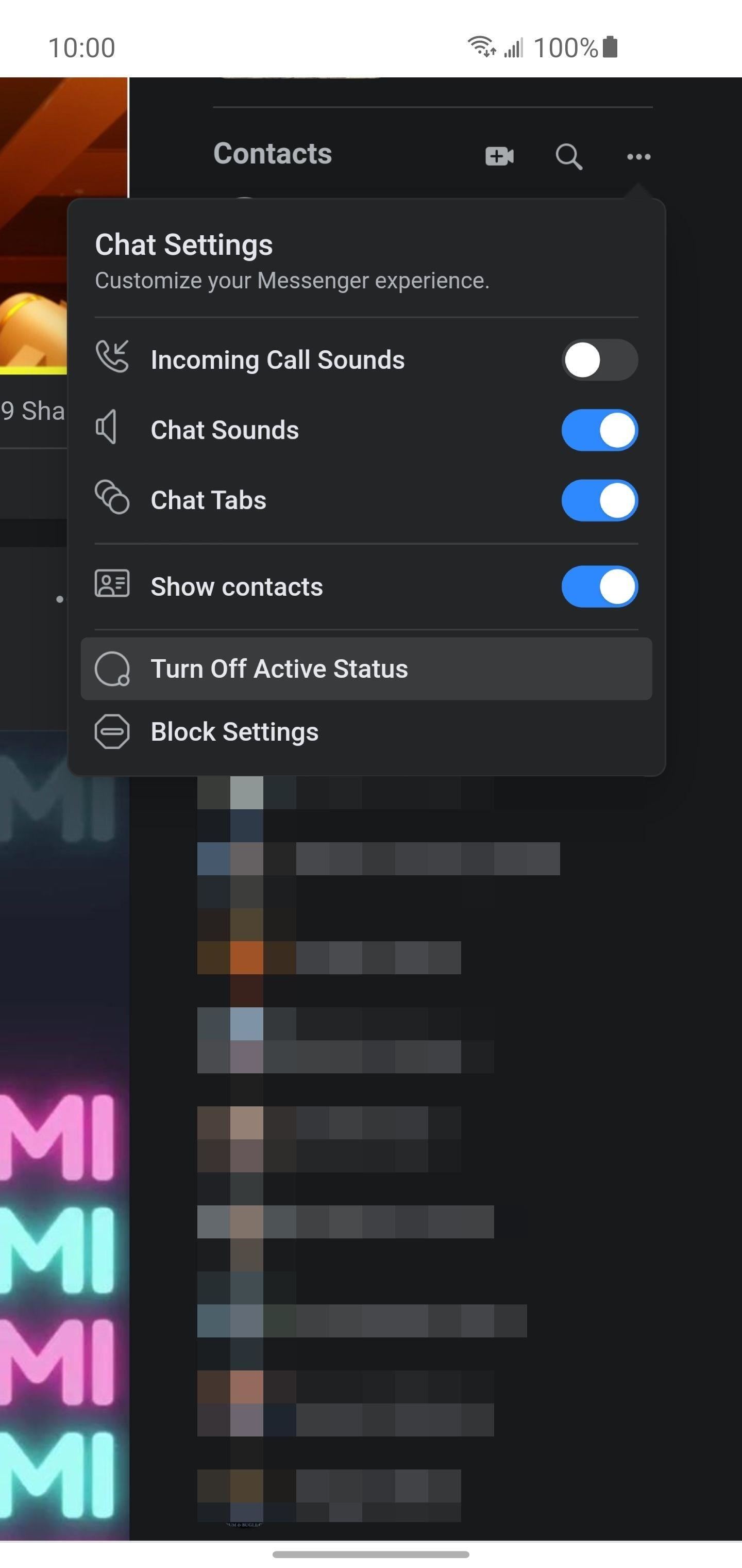 Turned off you chat facebook How Do