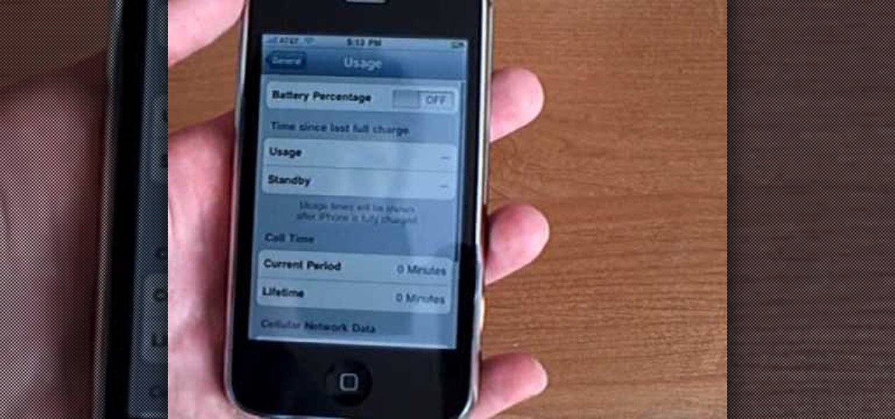 Enable the Battery Percentage on iPhone 3GS