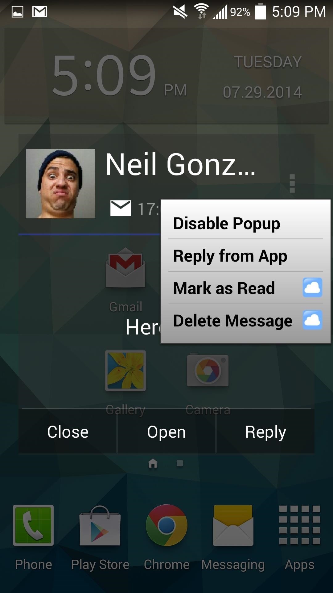 Keep Your Inbox Tidy with Quick-Action Popups for Emails on Your Galaxy S4