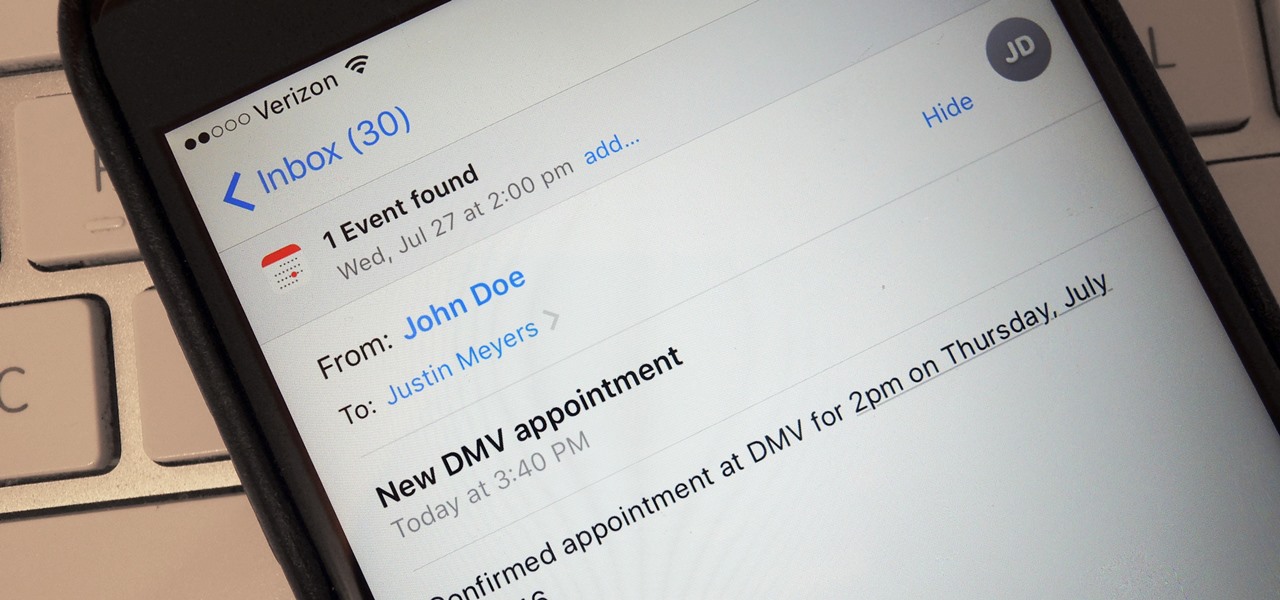 Your iPhone Will Automatically Add Events to Your Calendar in iOS 10