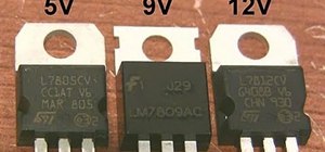 Find and wire linear voltage regulators and make a 5V power supply