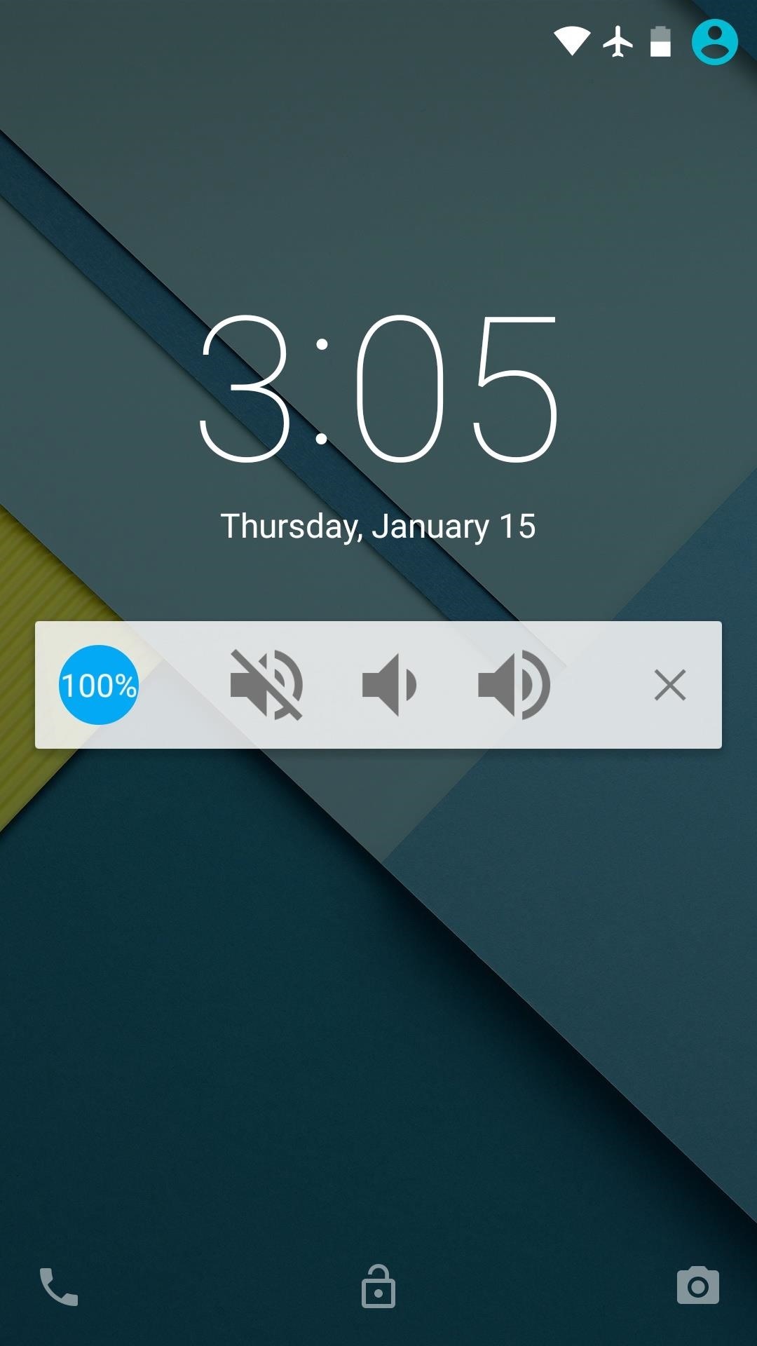 Control Volume Directly from the Notification Tray in Lollipop