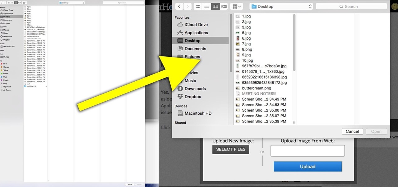 Resize Extremely Long "Open" & "Save" Dialog Boxes in Mac OS X Yosemite