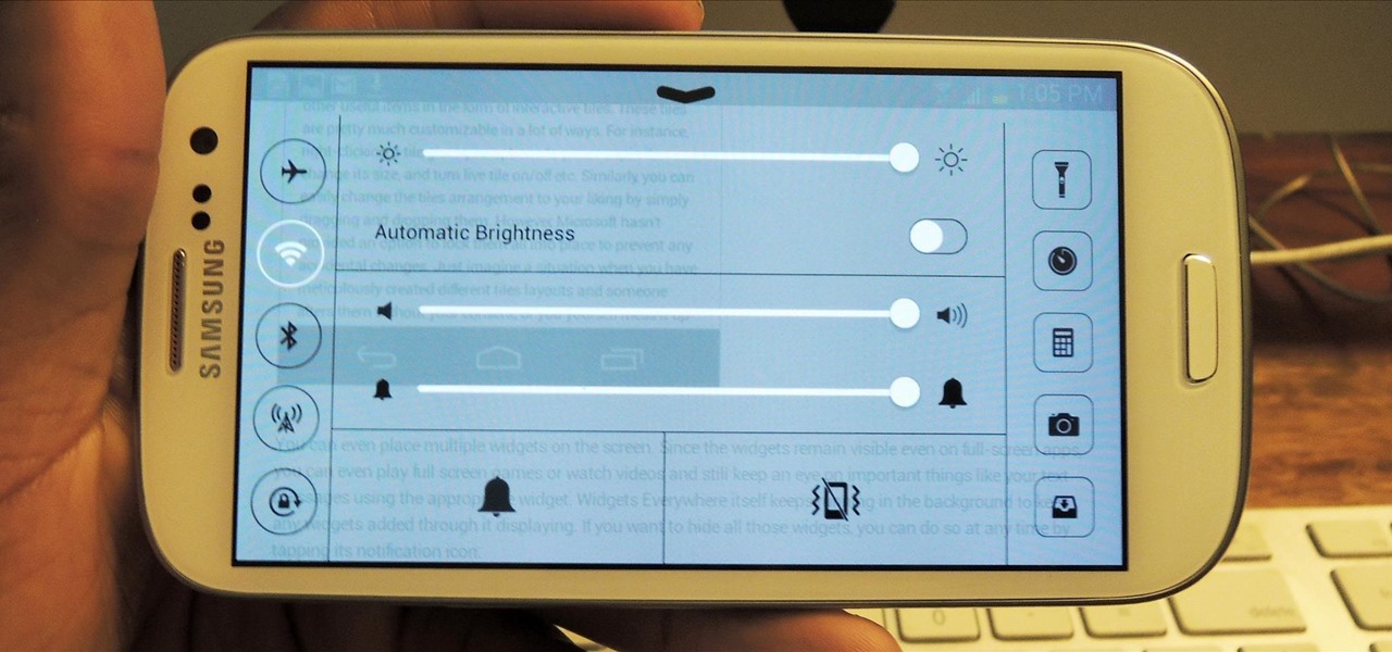 Add the Control Center Style Quick Settings from iOS 7 onto Your Samsung Galaxy S3