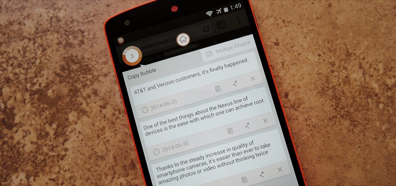 Copy/Paste Multiple Items with Your Nexus 5's Clipboard