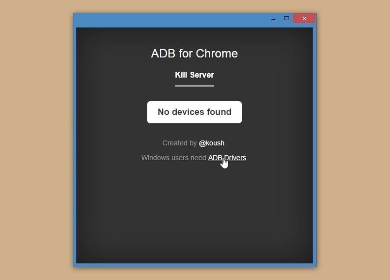 Send ADB Commands to Android Straight from Google Chrome