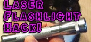 Turn a flashlight into a laser