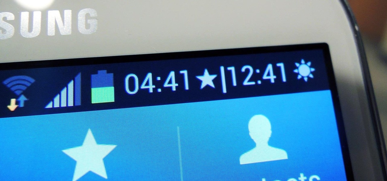Add a Second Status Bar Clock on Your Samsung Galaxy Note 2 for Different Time Zones