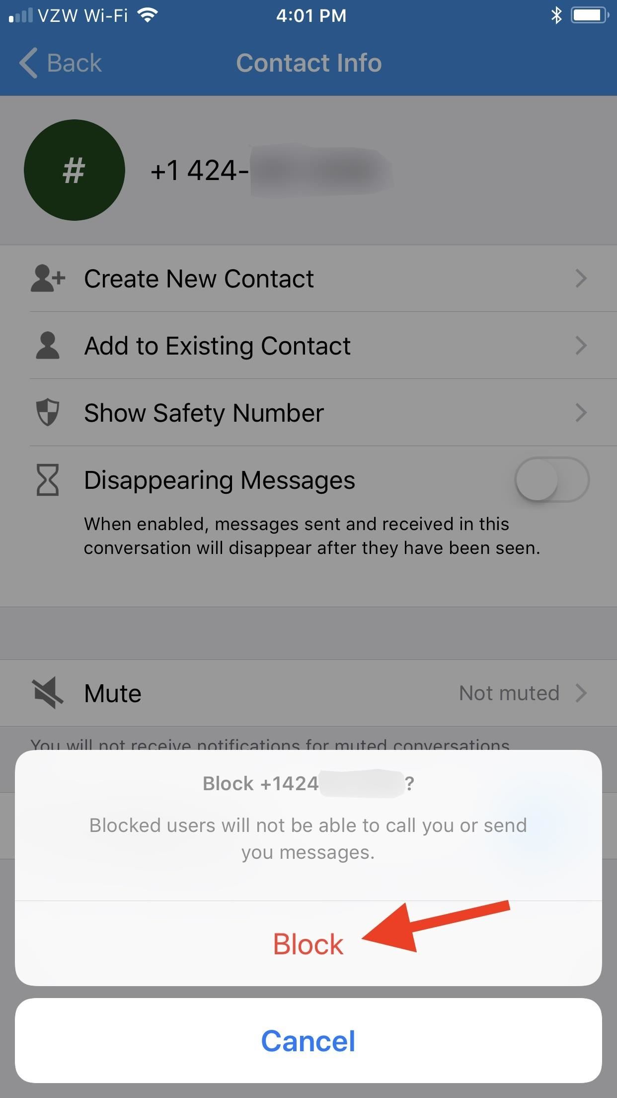 Signal 101: How to Block Contacts from Calling or Messaging You