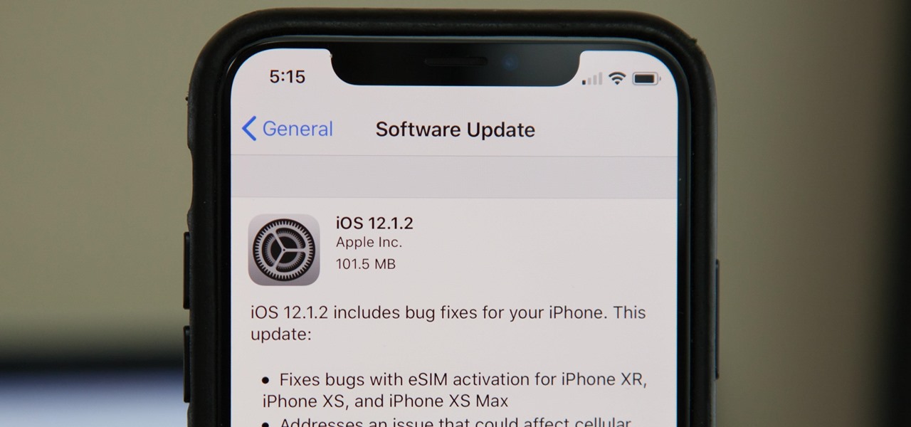 Apple Just Released iOS 12.1.2 for iPhones with Fix for eSIM Activation Issues