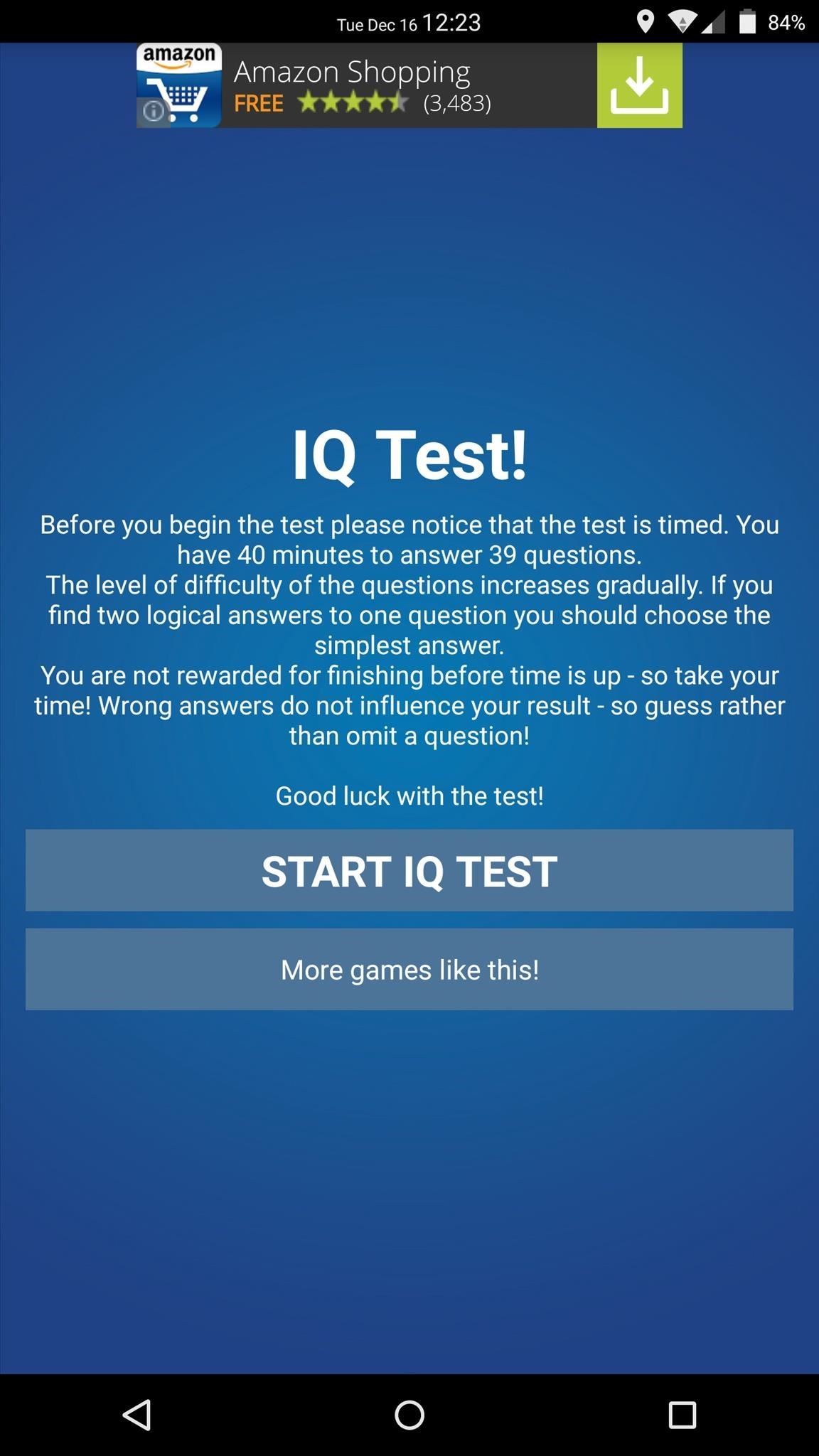 Feeling Smart? Test Your IQ with Your Android Device