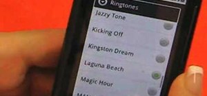 Browse and play the ringtones on an LG Droid Ally smartphone