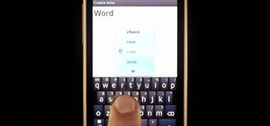Use the "word choice window" when texting with Swype