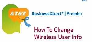 Use AT&T Premier to change wireless user information