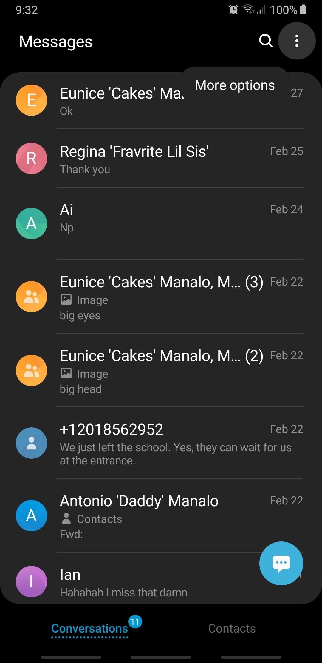 mute conversations samsung messages without blocking contacts.w1456