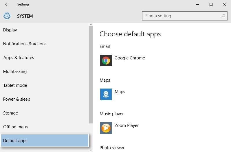 How to Change the Default Apps Windows 10 Uses by Default