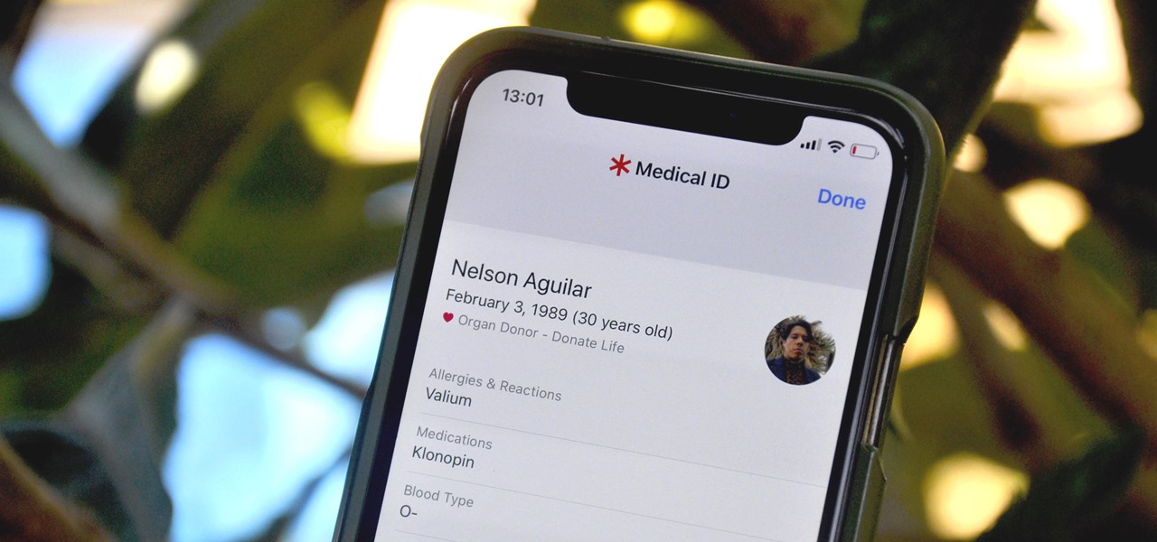 Add an Emergency Medical Card to Your iPhone's Lock Screen with Important Health Information for First Responders