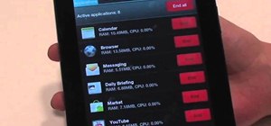 Close programs with the Task Manager on the Samsung Galaxy Tab