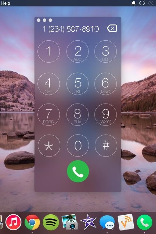 Make Phone Calls Right from Yosemite's Notification Center