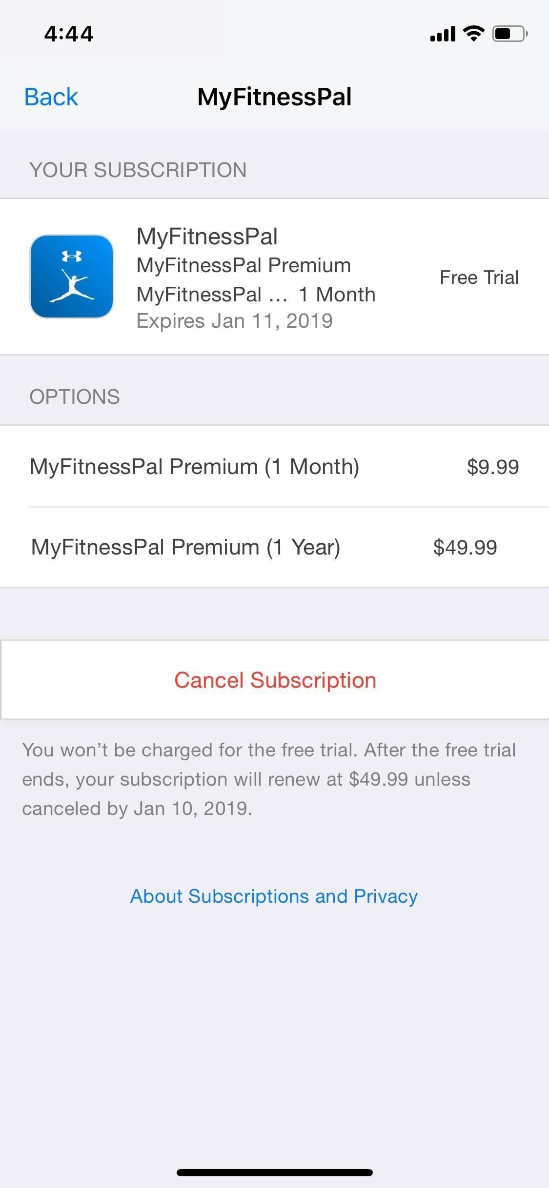 How to Cancel Your MyFitnessPal Premium Subscription on Android & iOS