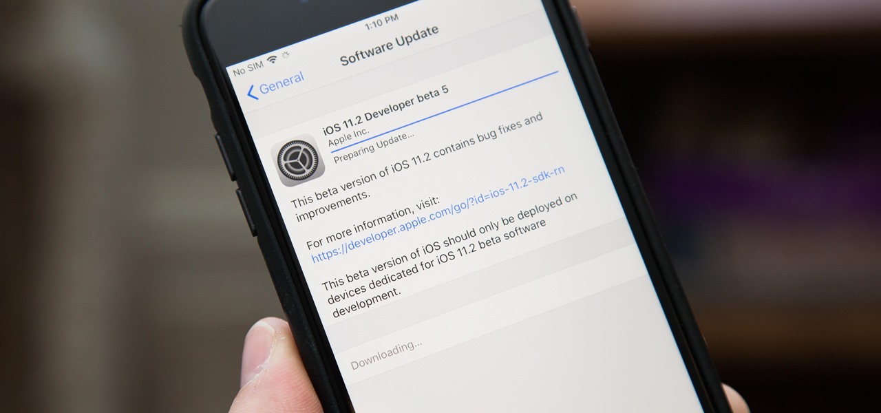 iOS 11.2 Beta 5 Released with Only More Under-the-Hood Improvements