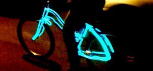 Pedal-Powered EL Wire Night Bike Light