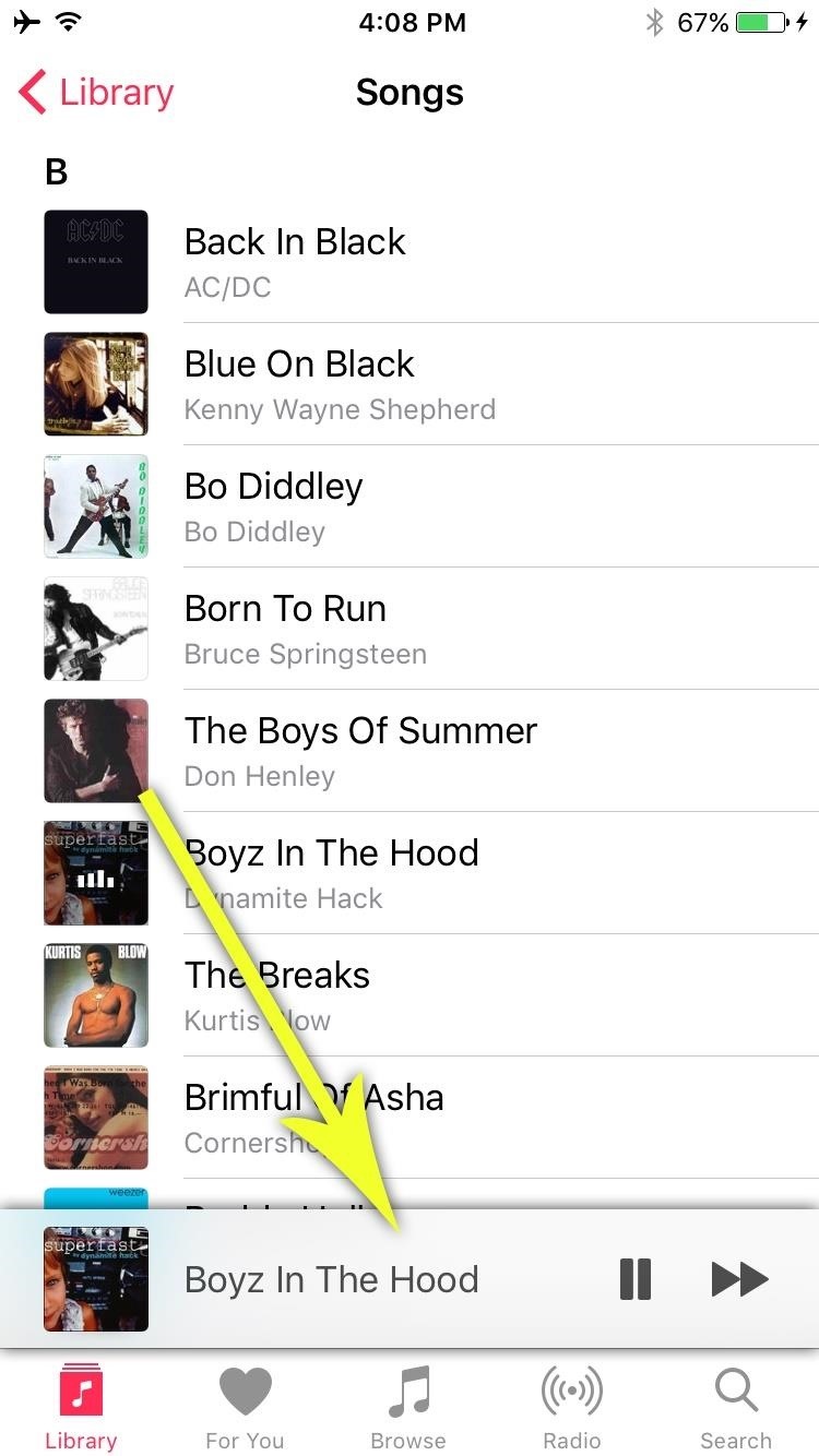 How to Shuffle All Songs in Apple's Music App in iOS 10