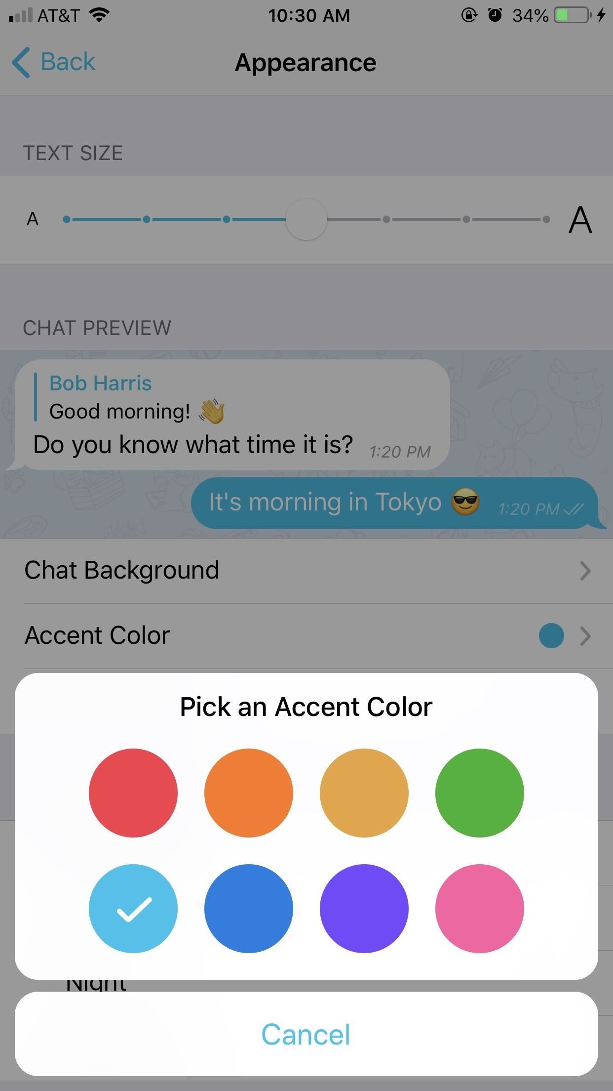 How to Change the Background & Chat Bubble Colors in All Your Telegram  Chats for a Customized Look « Smartphones :: Gadget Hacks
