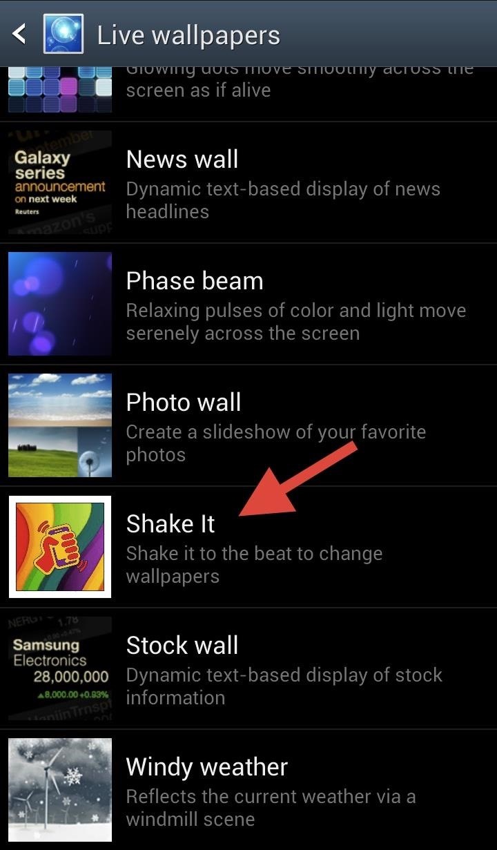 How to Shake Your Way to a New Wallpaper on Your Samsung Galaxy S3
