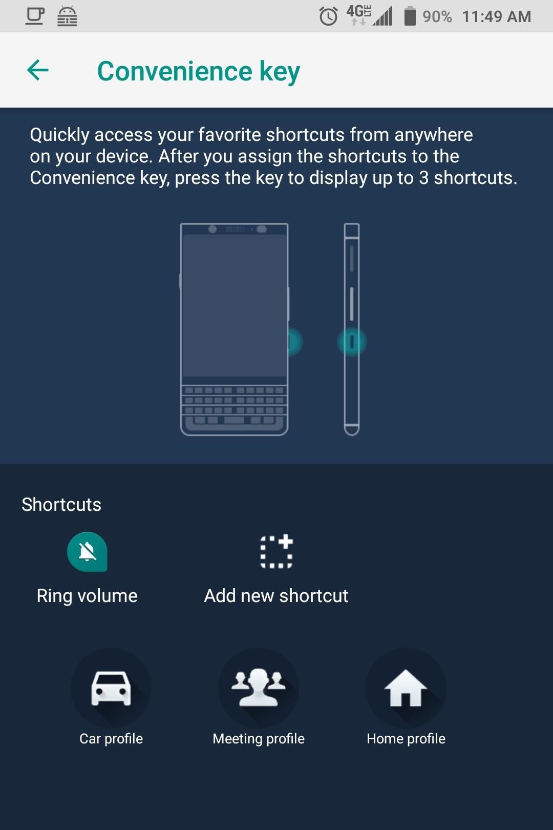 Make the BlackBerry KEY2's Convenience Key Launch Different Apps Based on Your Location