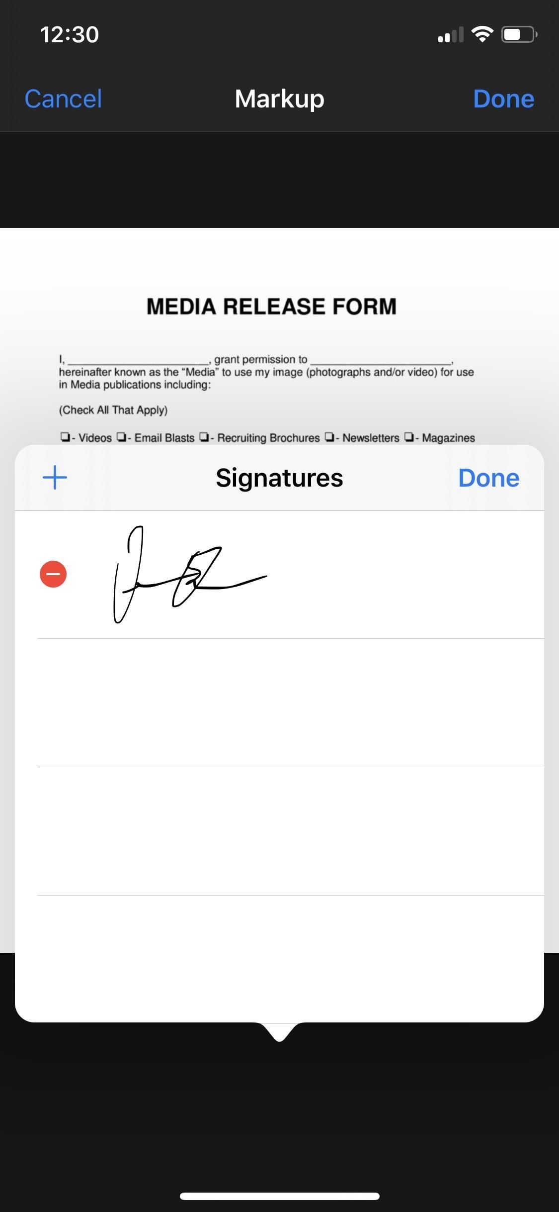 How to Set Up Your Signature in Apple's Markup & Make It Easy to Sign Forms on Your iPhone