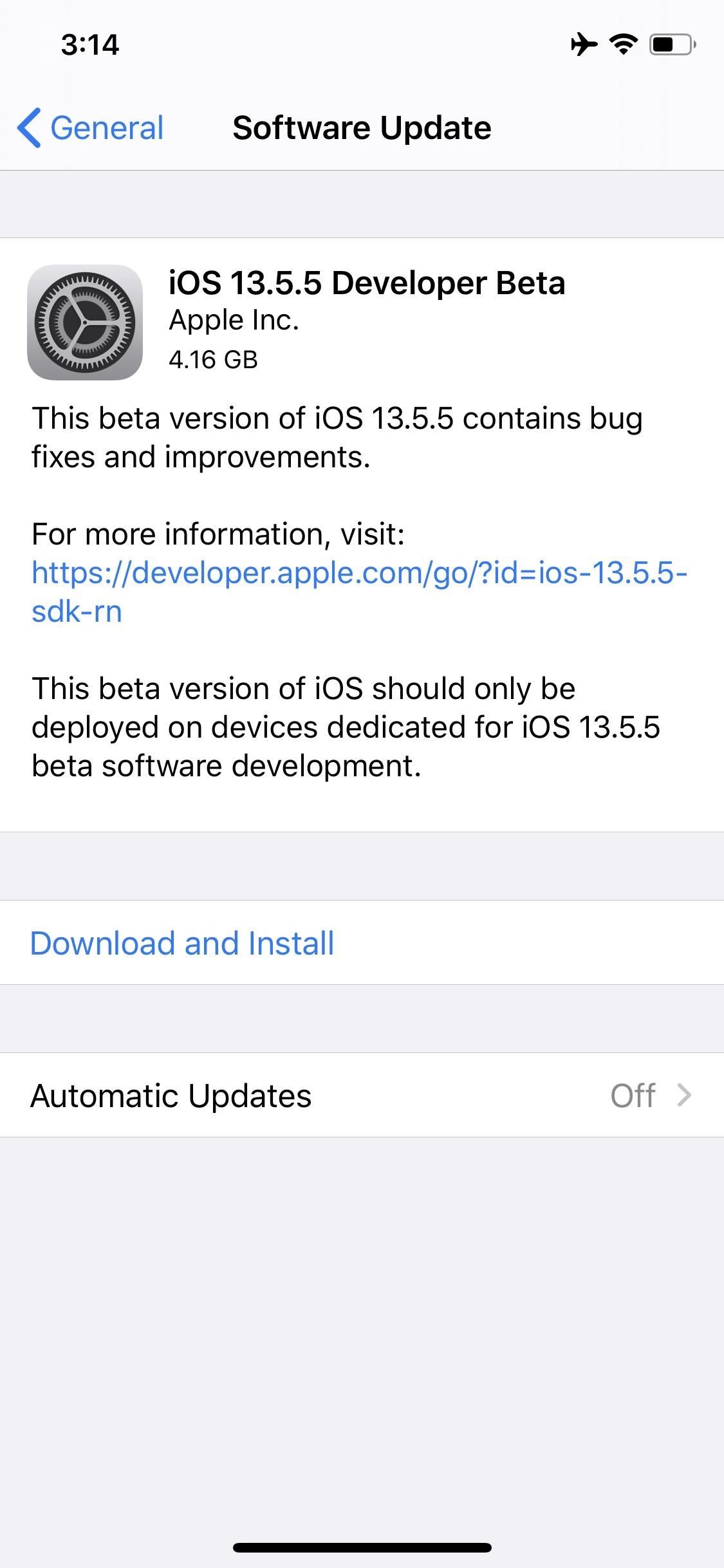 Apple Releases iOS 13.5.5 Developer Beta 1 for iPhone