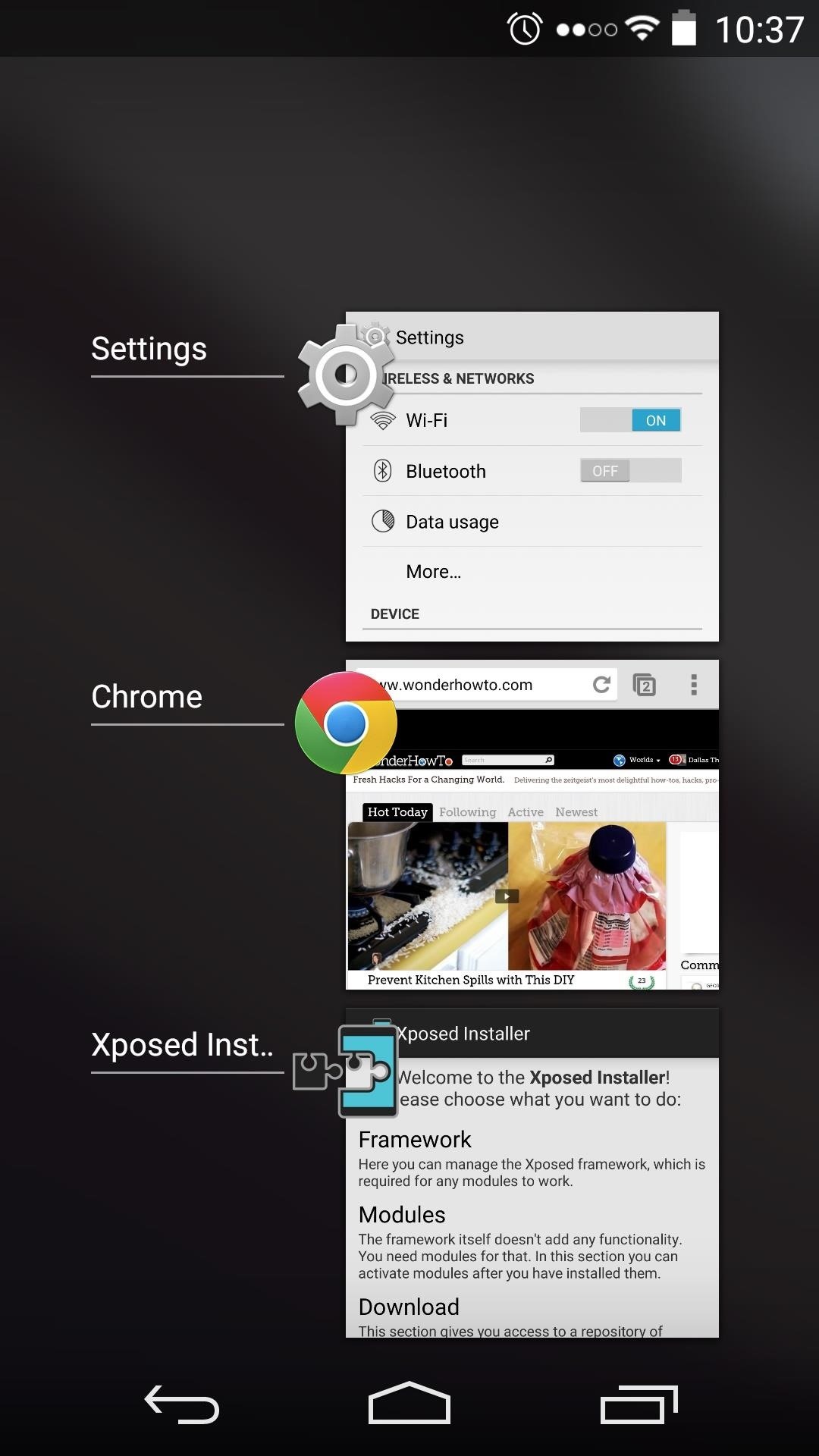 Theme Your Nexus 5 with Flat System Icons & Translucent Pull-Downs