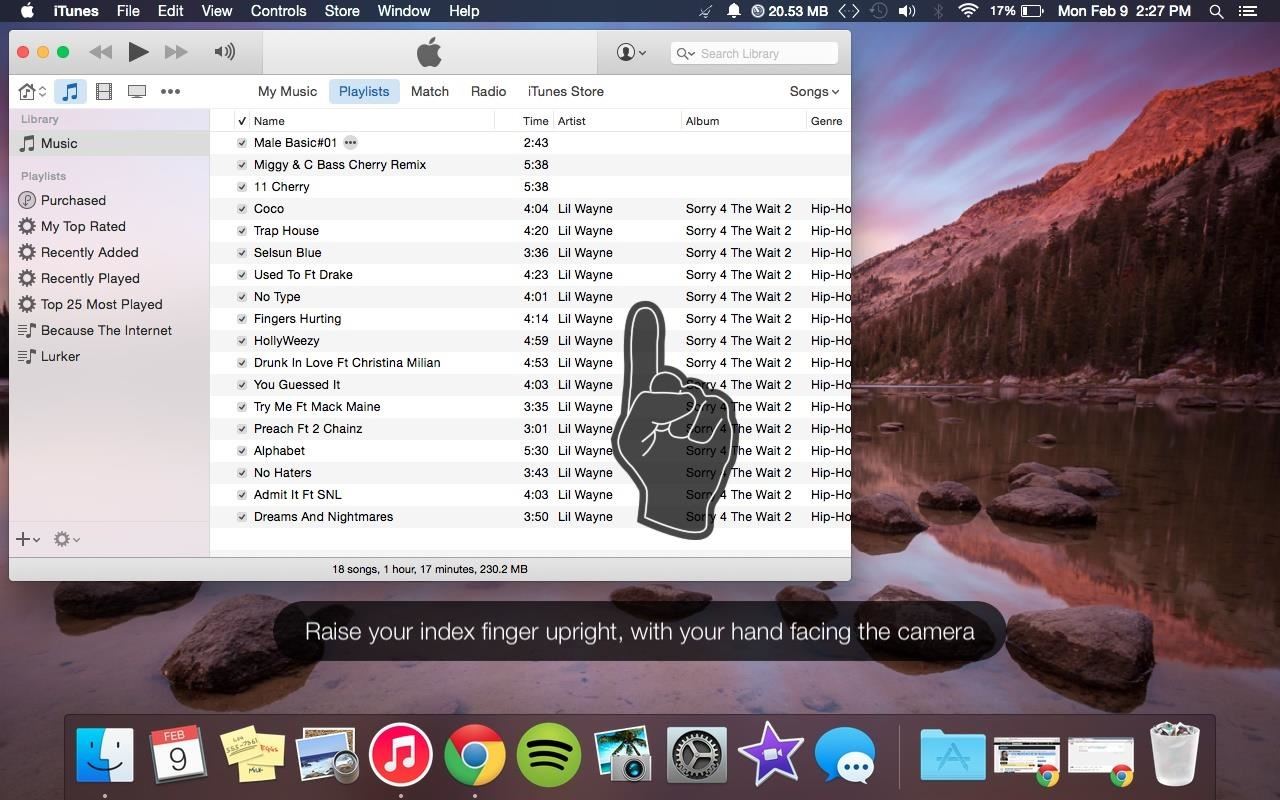 Control Music & Videos Using Hand Gestures on Your Mac