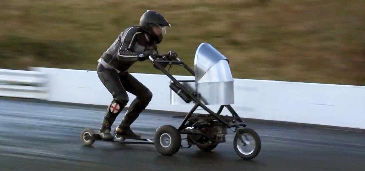 Crazy Dad Enters Guinness World Records with Fastest Baby Stroller Ever (50+ MPH!)