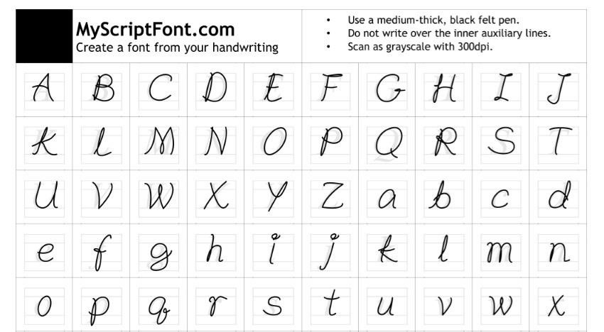 How to Turn Your Personal Handwriting into a Custom Font for a More Unique Look