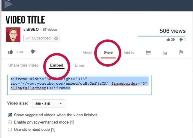 How to Embed & Customize a YouTube Video for Your Website