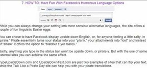 Hack your Facebook status updates and profile page