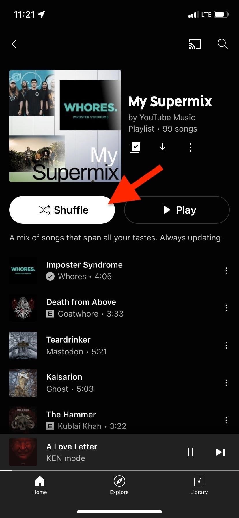 How to Shuffle YouTube Music Playlists in the New Playlist UI