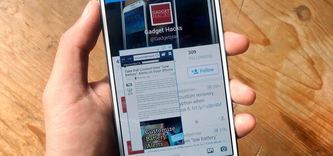 Open Links from Twitter & Other Apps into a Floating Browser on Samsung Galaxy Devices