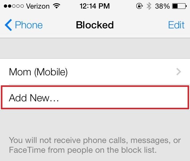 How to Block Any Unwanted Caller's Phone Number on Your iPhone in iOS 7—Even If They're Not in Your Contacts