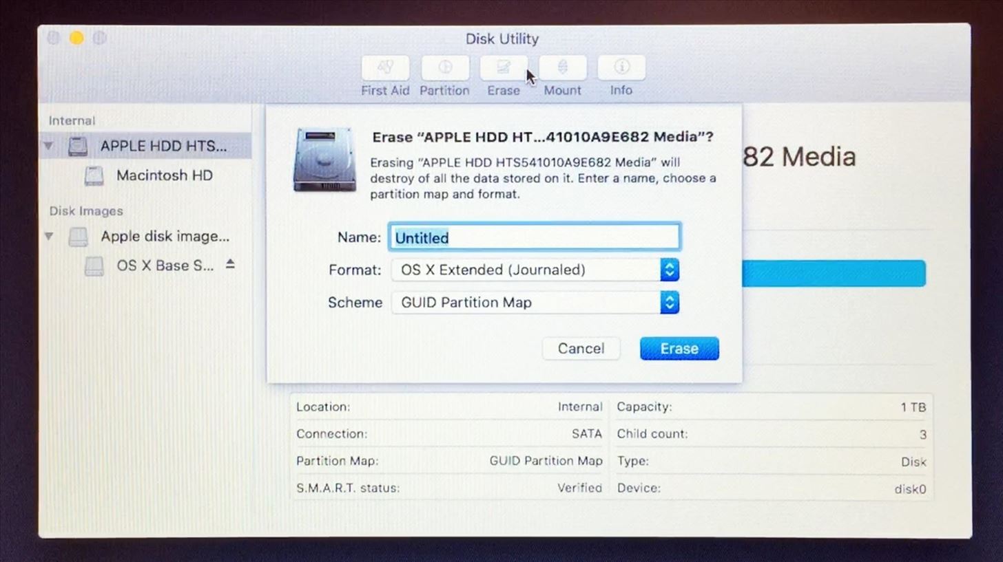 How to Reformat Mac OS X Without a Recovery Disc or Drive