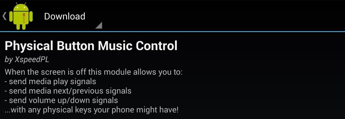 How to Control Music Using the Power & Volume Keys When Your Nexus 7's Screen Is Off