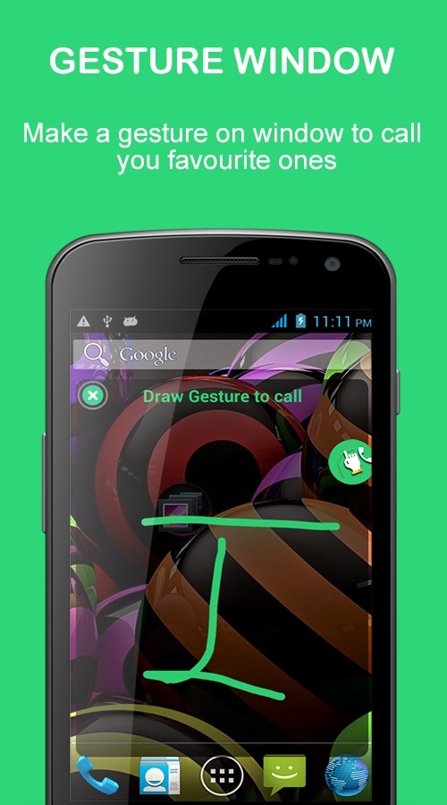 How to Make Phone Calls by Drawing Gestures on Screen.